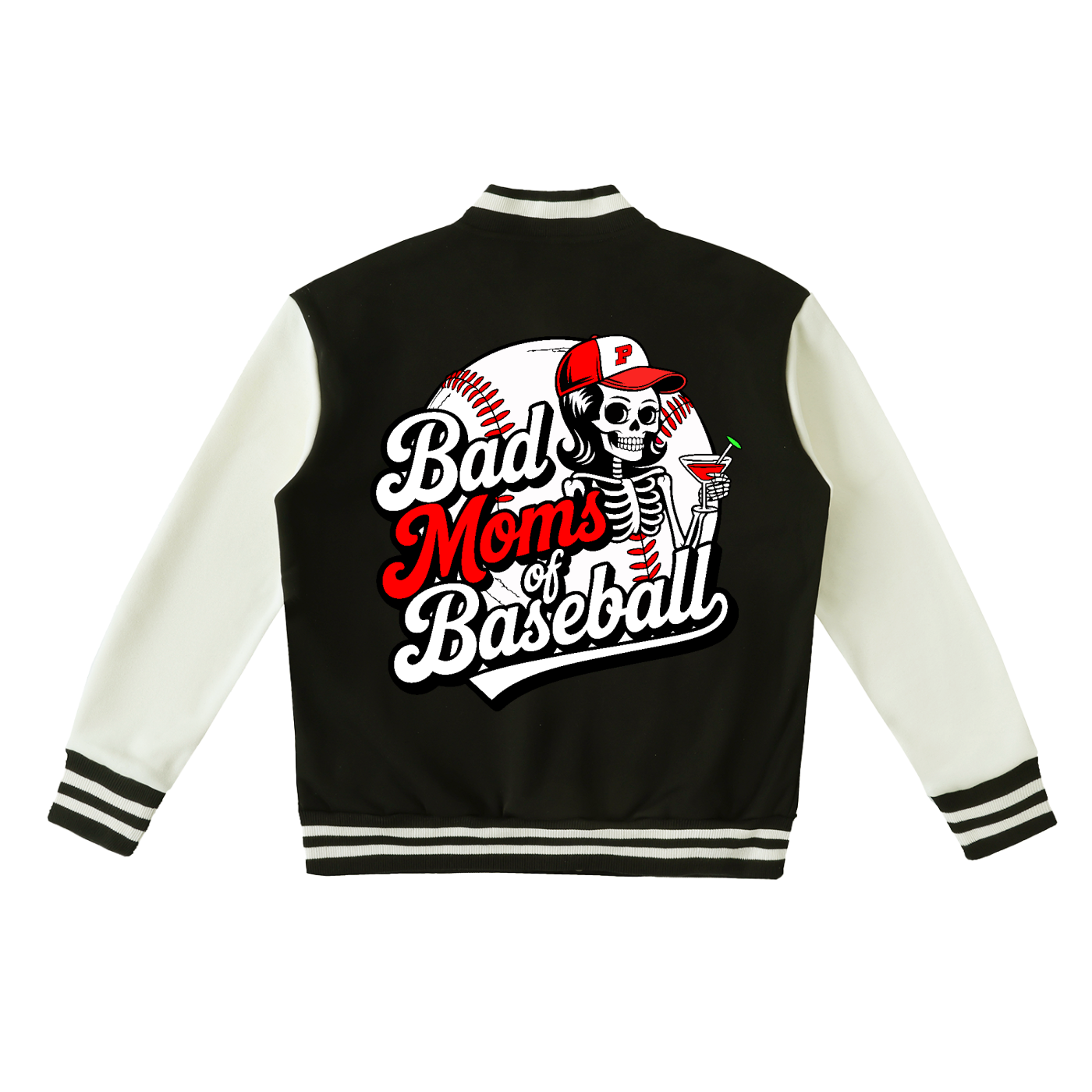 Two-Tone Fleeced Varsity Jacket
