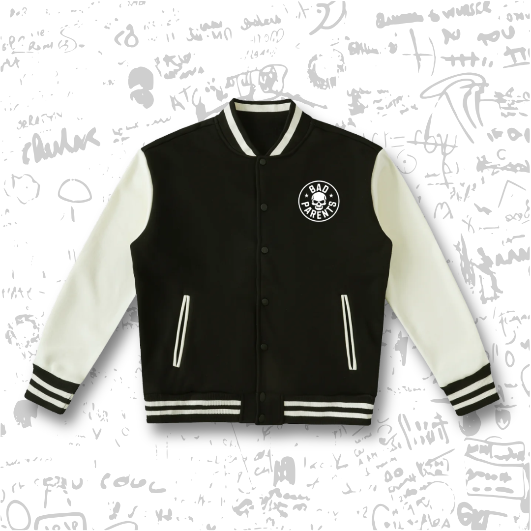 Two-Tone Fleeced Varsity Jacket